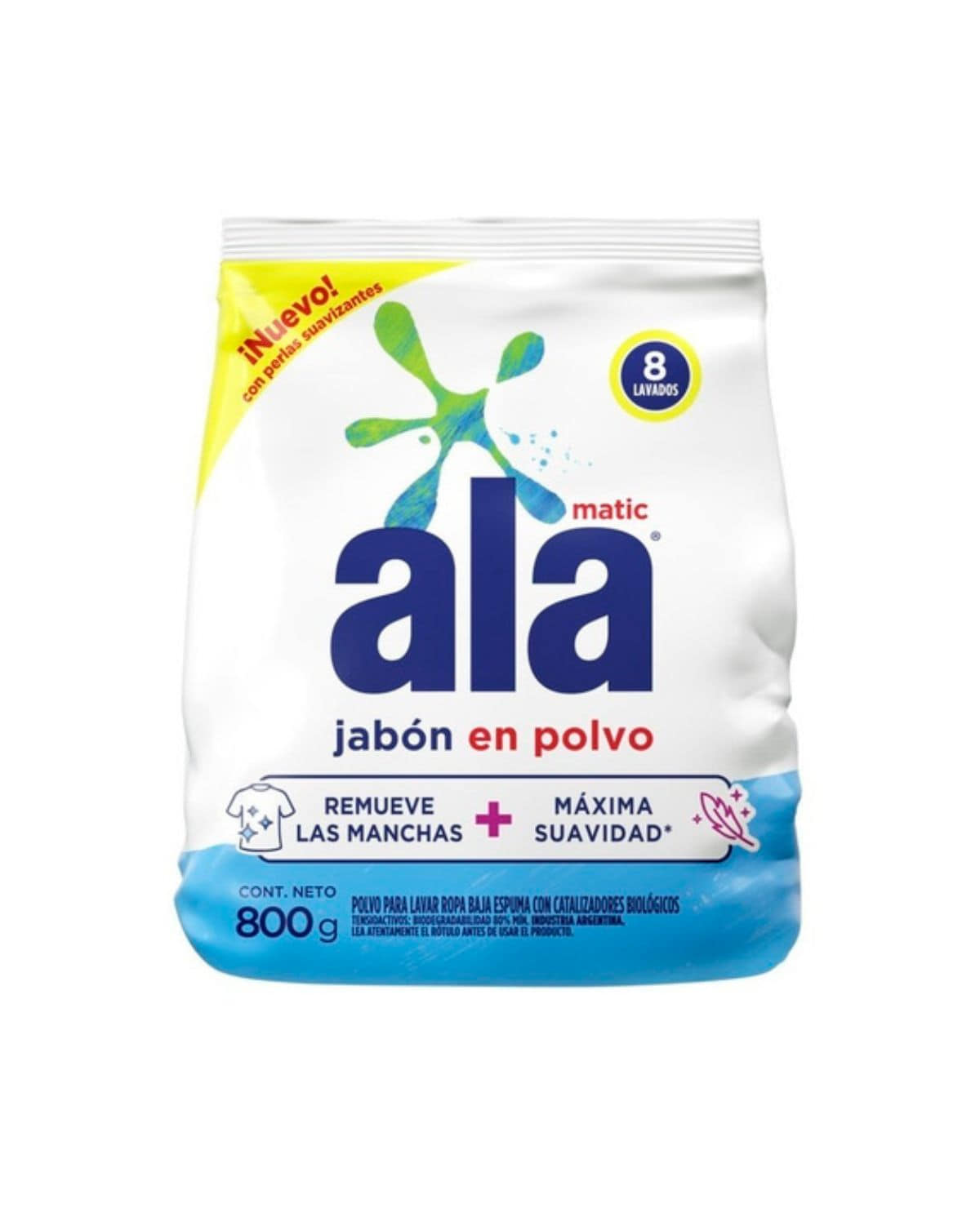 Jabón en Polvo Ala Matic 800 Gr